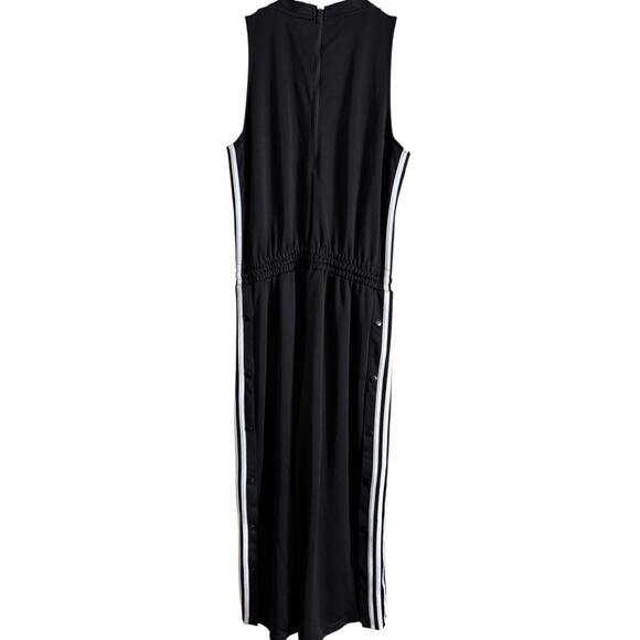 Limited Edition adidas Women's 3 Stripes Cropped Leg Snap Romper Jumpsuit M - Picture 5 of 8